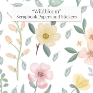 "WildBloom" Scrapbooking Printable Papers and Illustrations Collection. - Image 18
