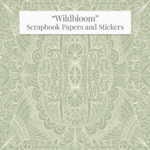 "WildBloom" Scrapbooking Printable Papers and Illustrations Collection. - Image 14
