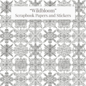 "WildBloom" Scrapbooking Printable Papers and Illustrations Collection. - Image 15