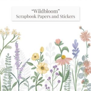 "WildBloom" Scrapbooking Printable Papers and Illustrations Collection. - Image 11